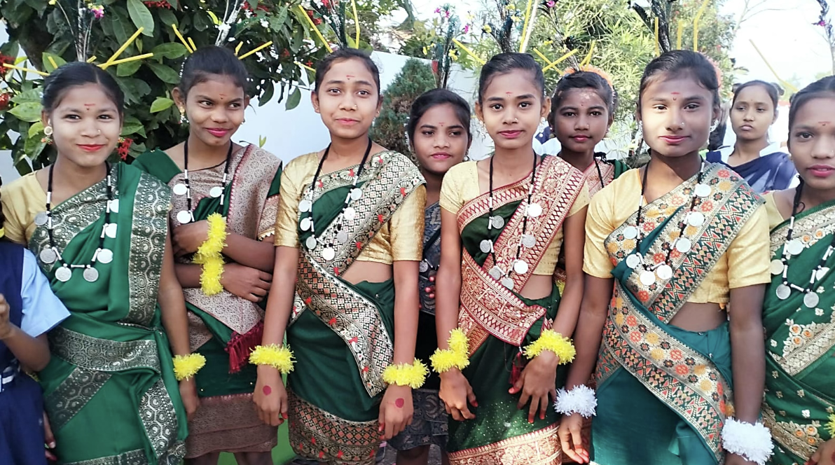 Children in cultural dress
